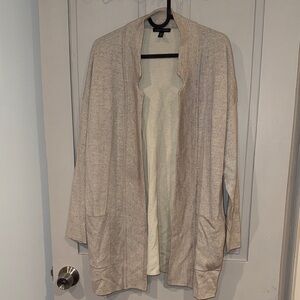 Eileen Fisher Light Tan Open Front Cardigan